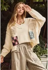 Kathy Patchwork Knit Sweater
