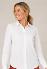 Layering Poplin Button Front Blouse