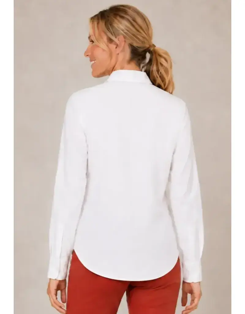 Layering Poplin Button Front Blouse