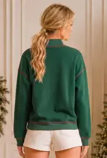 Merry Plaid Patch Holiday Sweatshirt