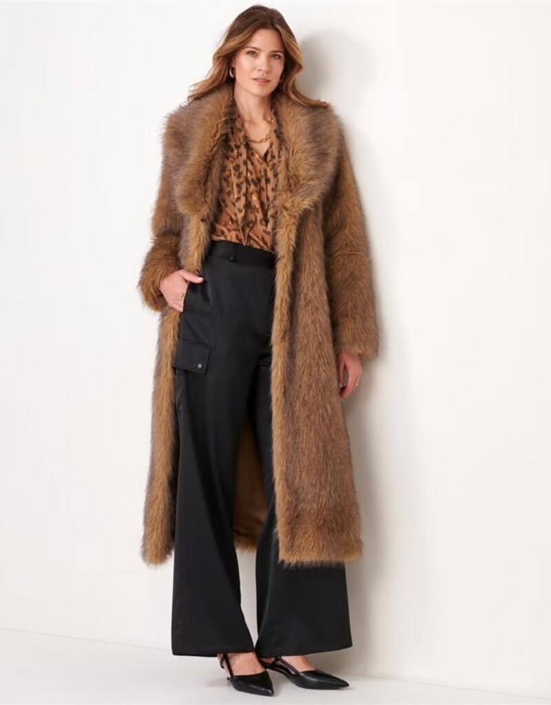 CHARLIE PAIGE Faux Fur Coat