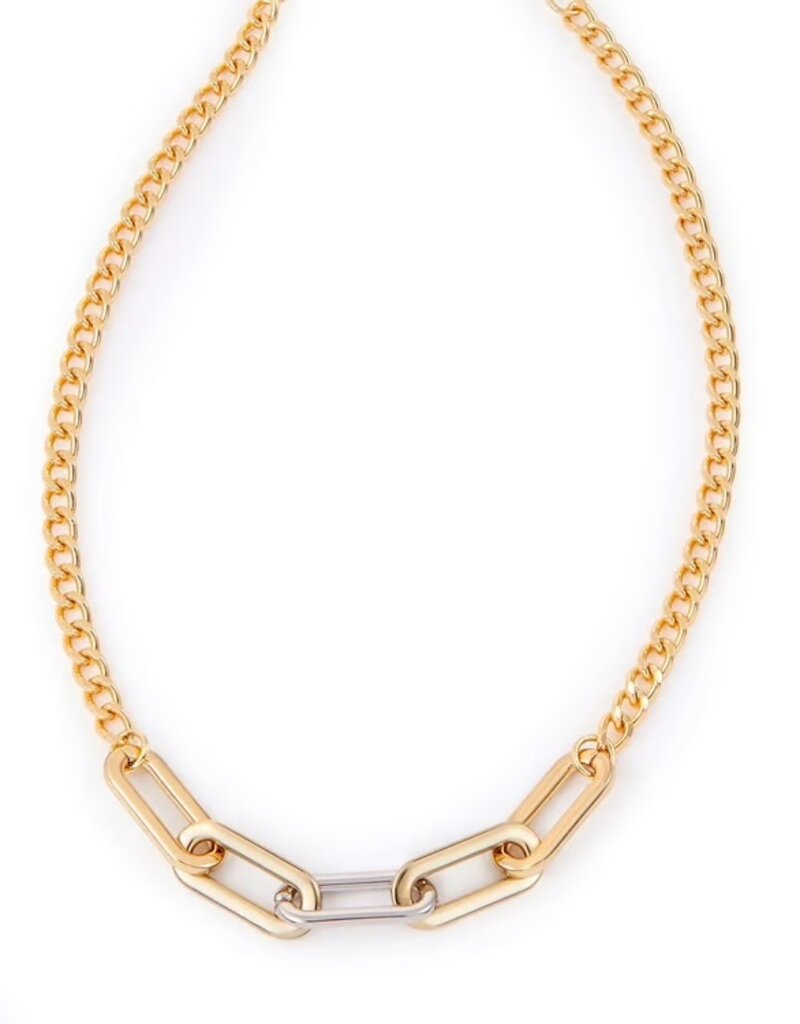 Gold & Silver Mixed Chain Necklace