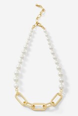 Pearl & Gold Chain Necklace