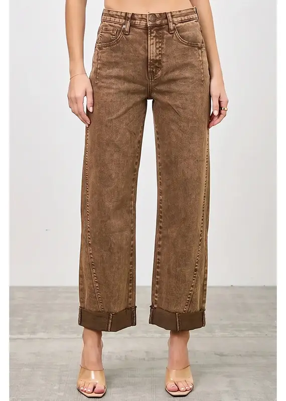 Jenna High Rise Straight Jean with Cuff