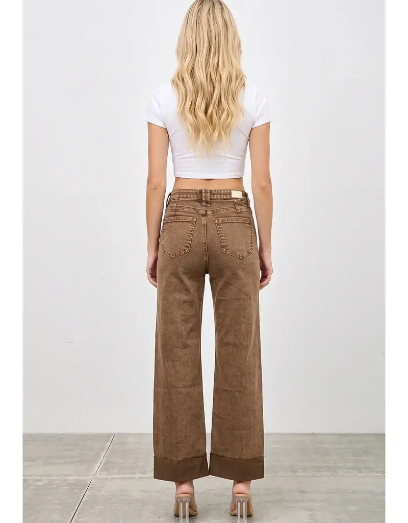 Jenna High Rise Straight Jean with Cuff
