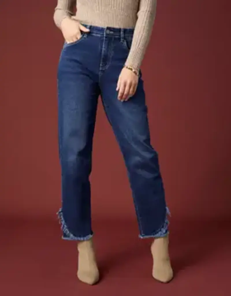 EverStretch Straight Ankle with Crossover Fringe