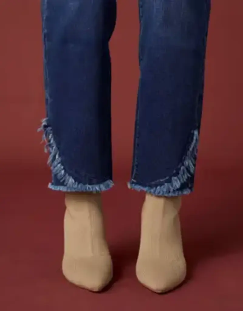 EverStretch Straight Ankle with Crossover Fringe