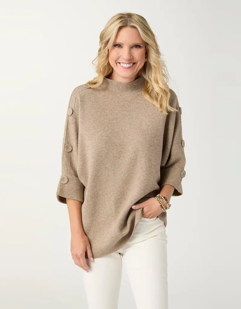 Heavenly-Luxe Elbow Sleeve with Button Detail