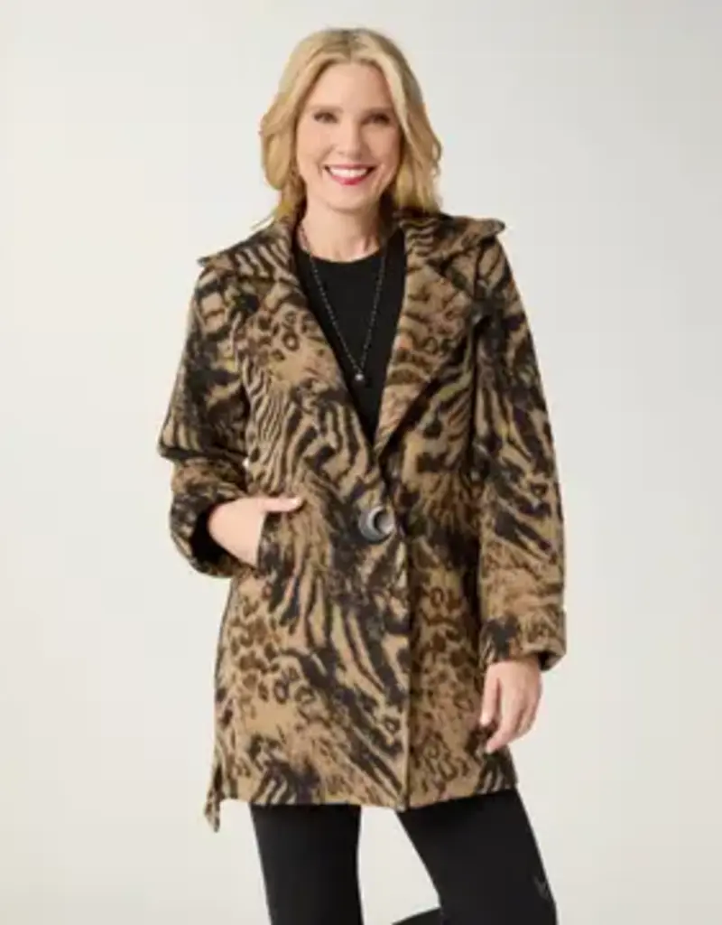 Joanna Brushed Notch Collar Jacket