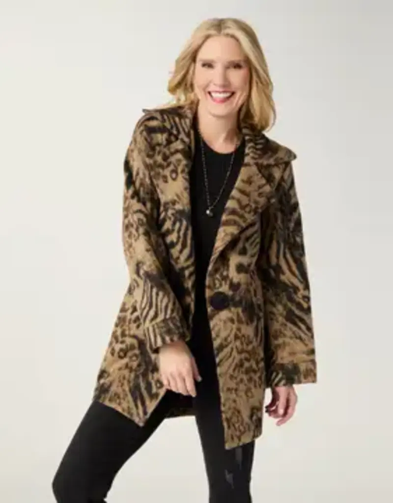 Joanna Brushed Notch Collar Jacket