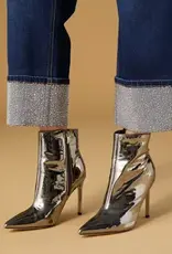 Everstretch Baby Bootcut Crop with Rhinestone Cuff