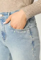 EverStretch Baby Bootcut with Pearl Stud Side Detail