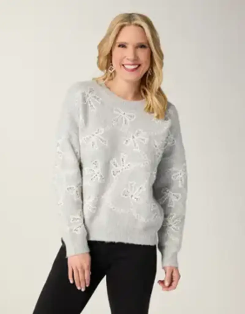 Embellished Ribbon Sweater