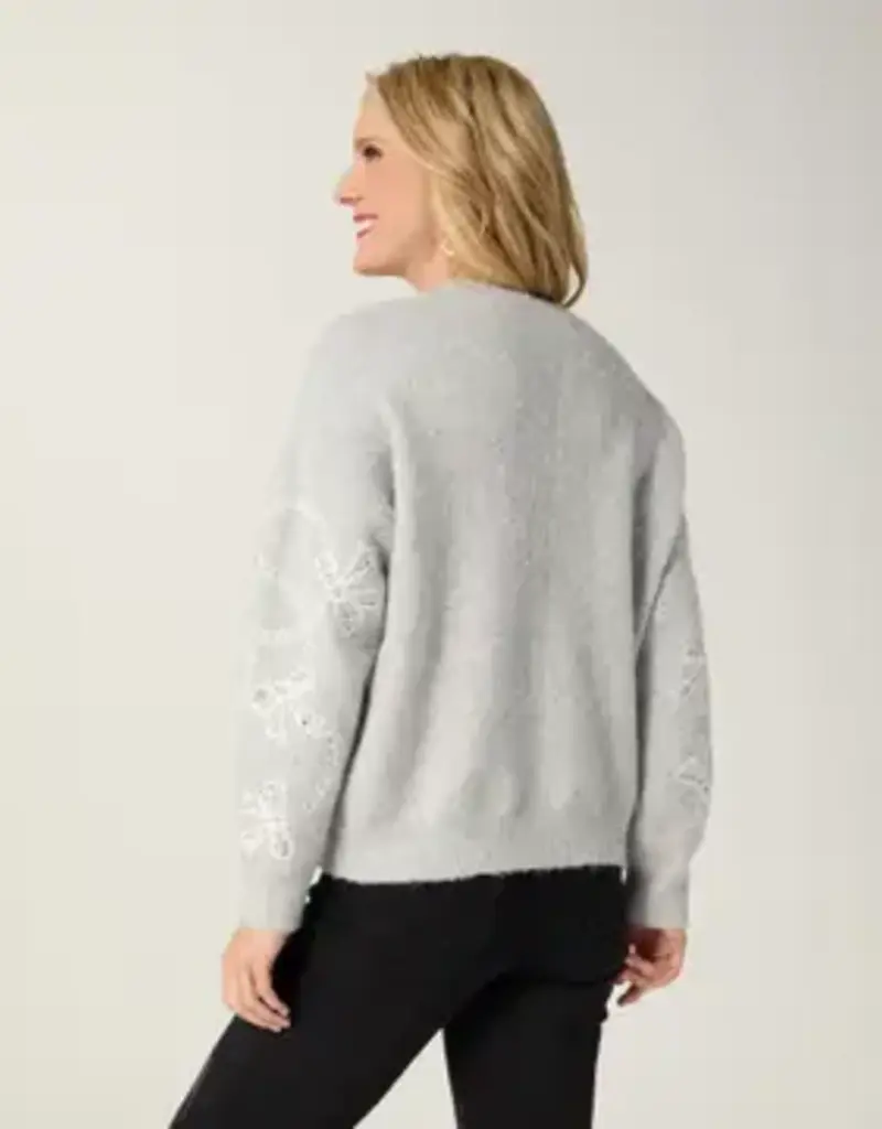 Embellished Ribbon Sweater