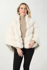 Serenity Faux Fur Zip Front Cape Wrap