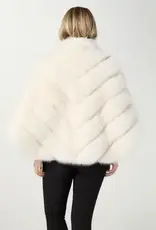 Serenity Faux Fur Zip Front Cape Wrap
