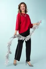Heavenly-Luxe Dolman Sweater with Rhinestones