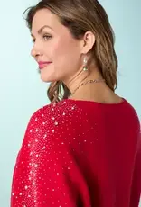 Heavenly-Luxe Dolman Sweater with Rhinestones