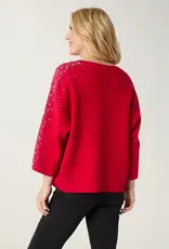Heavenly-Luxe Dolman Sweater with Rhinestones