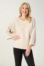 Heavenly-Luxe Dolman Sweater with Rhinestones