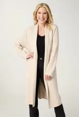 Heavenly-Luxe Metallic Stripe Duster Cardigan