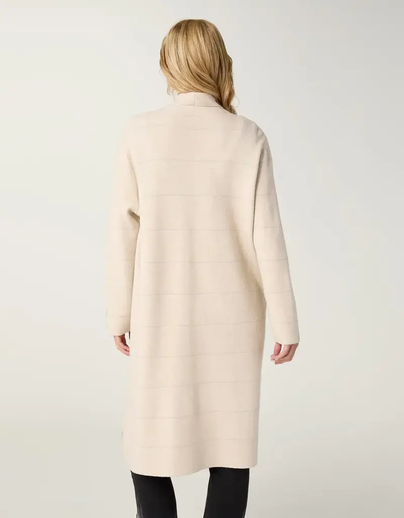 Heavenly-Luxe Metallic Stripe Duster Cardigan