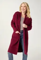 Heavenly-Luxe Metallic Stripe Duster Cardigan
