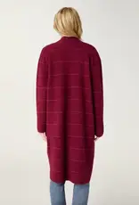 Heavenly-Luxe Metallic Stripe Duster Cardigan