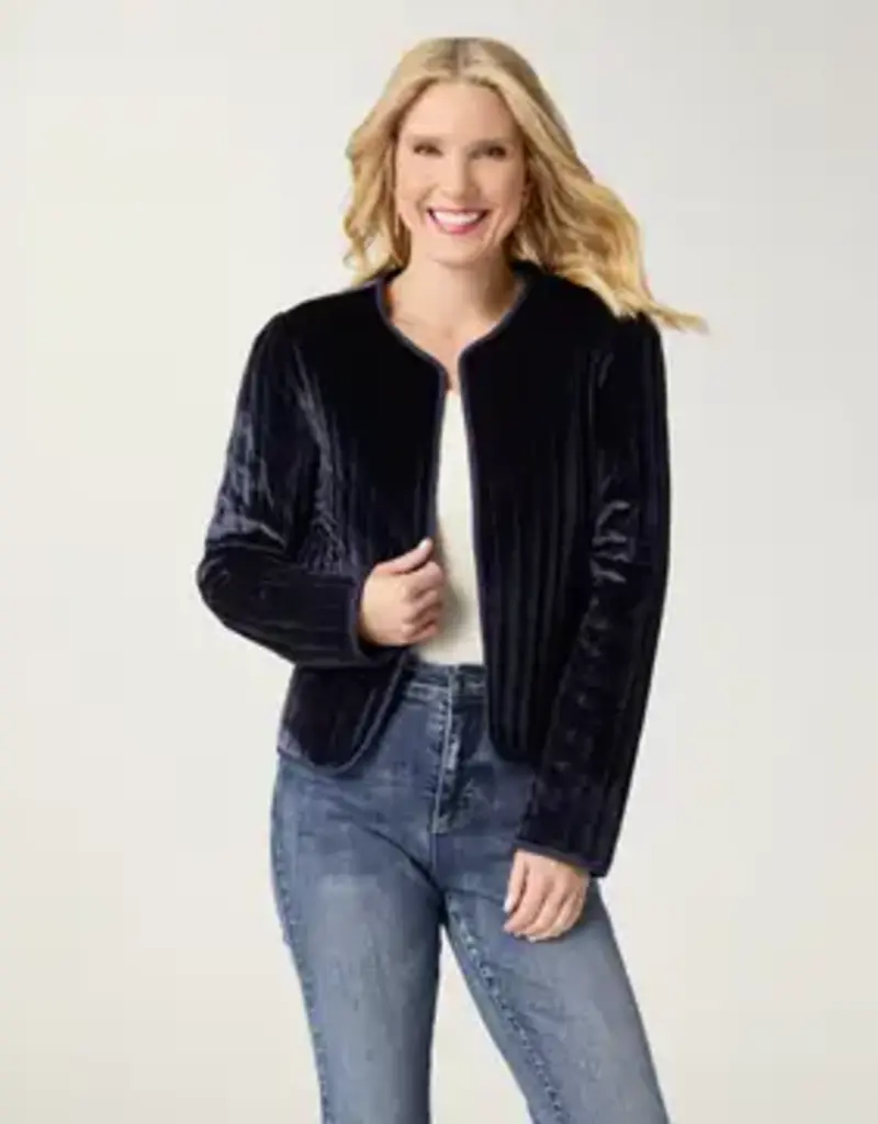 Vanessa Quilted Velour Jacket