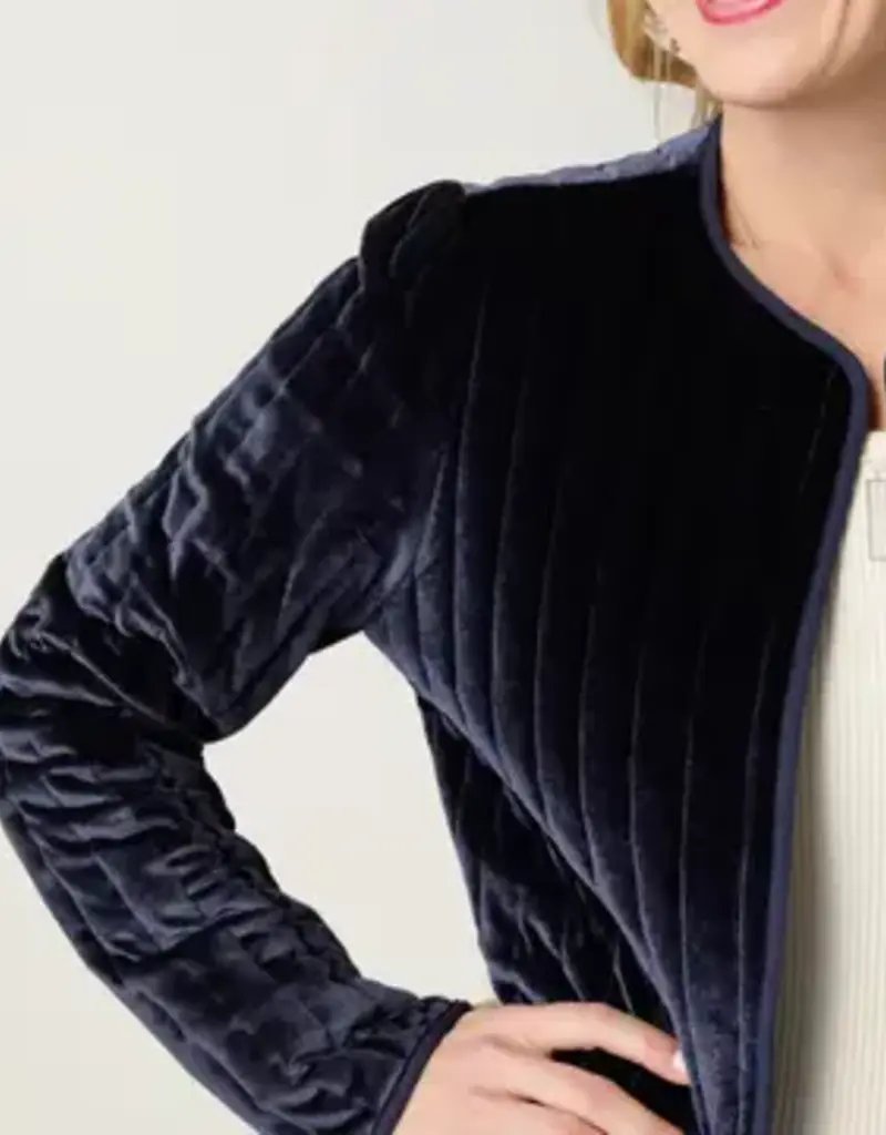 Vanessa Quilted Velour Jacket