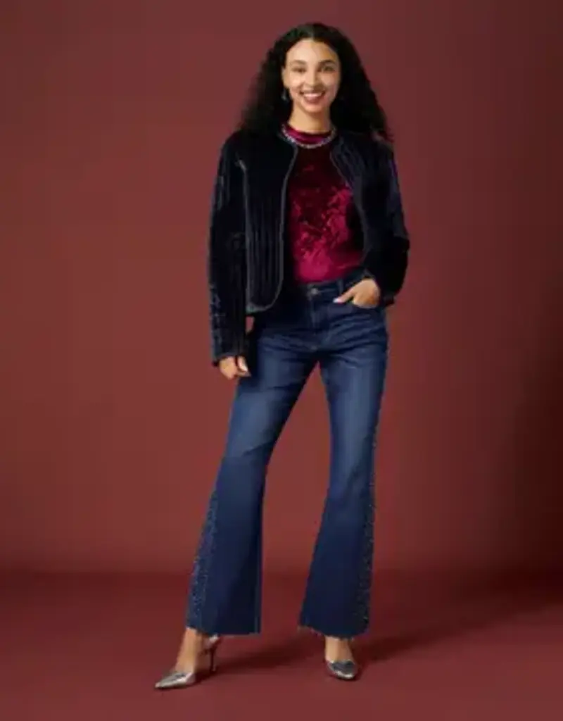 Vanessa Quilted Velour Jacket