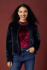 Vanessa Quilted Velour Jacket