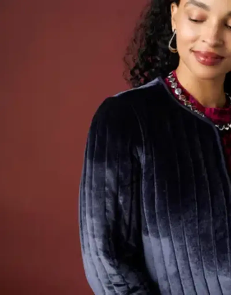 Vanessa Quilted Velour Jacket