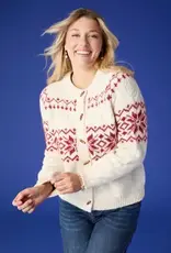 Maalin Fair Isle Cardigan with Toggle Buttons