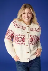 Maalin Fair Isle Cardigan with Toggle Buttons