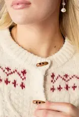 Maalin Fair Isle Cardigan with Toggle Buttons