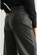 High-Rise Wide Leg Faux Leather Pants