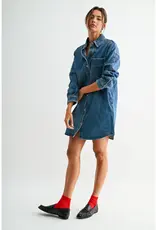 Oversized Shirtdress with Side Seam Pocket