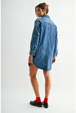Oversized Shirtdress with Side Seam Pocket