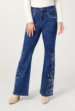 Bambu Soft Flare with Rhinestone Design Jean