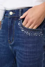 Bambu Soft Flare with Rhinestone Design Jean