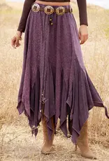 Boho Handkerchief Hem Patchwork Maxi Skirt
