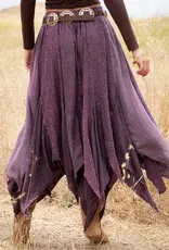 Boho Handkerchief Hem Patchwork Maxi Skirt