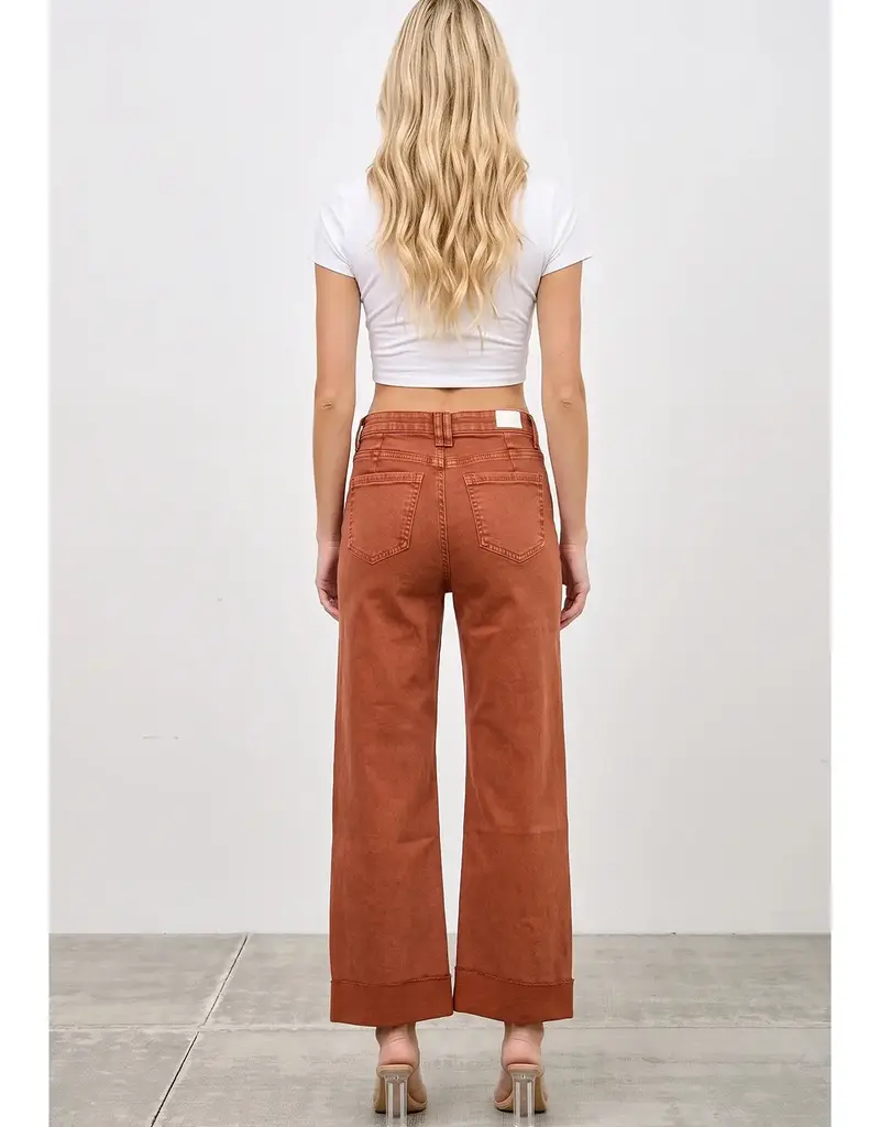 Jenna High Rise Straight Jean with Cuff