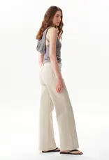 Mid Rise Straight Pant with Front Patch Pockets