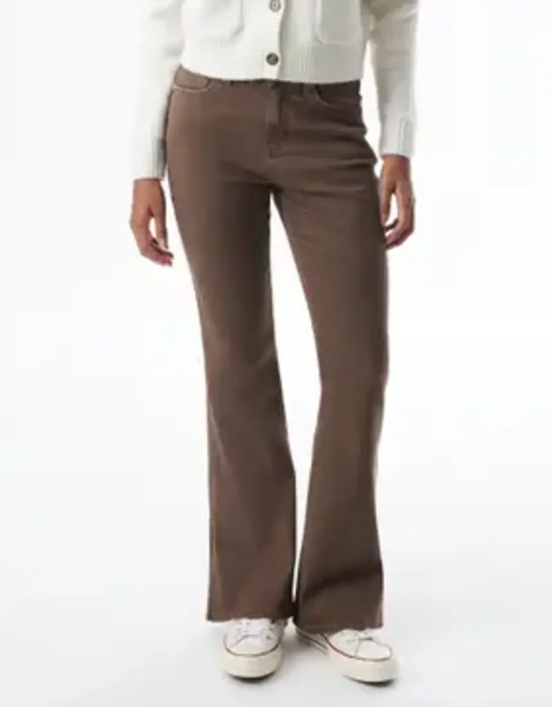 Rebecca High Rise Flare Leg Jeans with Side Slits