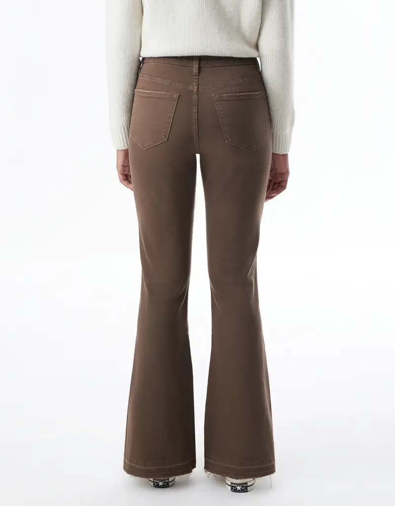 Rebecca High Rise Flare Leg Jeans with Side Slits