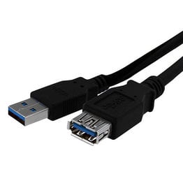 StarTech USB3SEXT6BK  6 Ft Black USB 3 Extension Cable