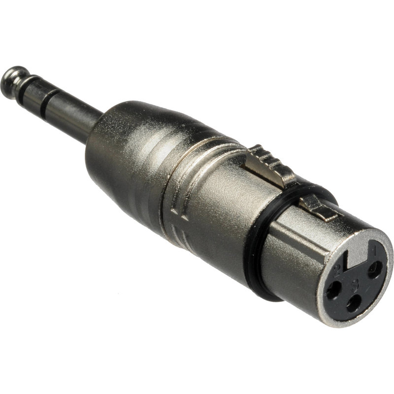 Female Xlr To 1/4-In Male Trs Balanced Adaptor