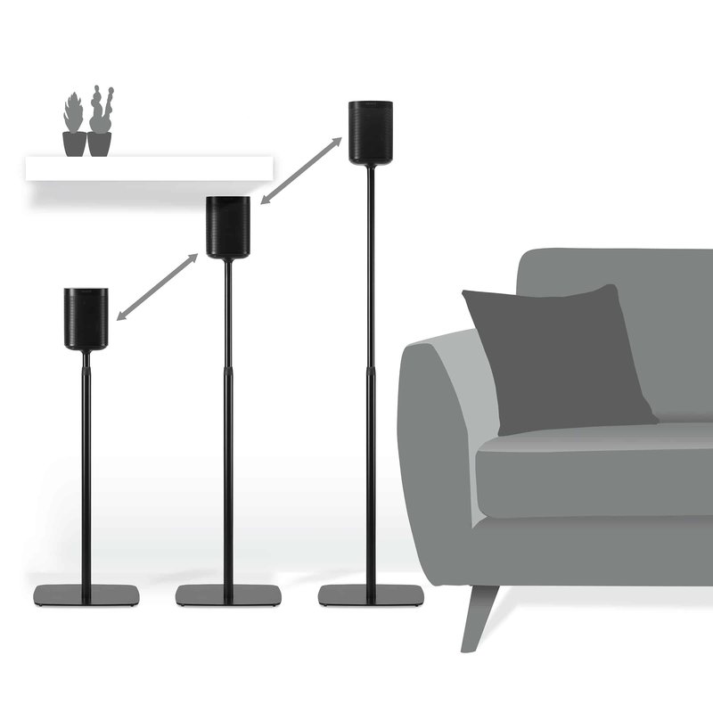 Adjustable Floor Stands for SONOS One and SONOS Play:1 (Pr)